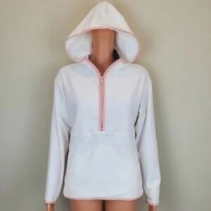 Nautica Nautex Fleece long sleeve half zip hooded sweatshirt
